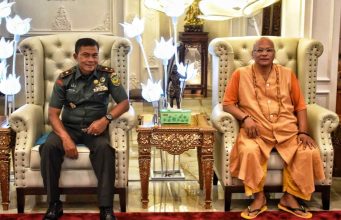 Jalin Silaturahmi, Danrem 043/Gatam Kunjungi Vihara Amurwa Bhumi Graha