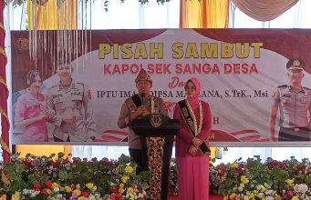 Mapolsek Sanga Desa menggelar Acara Pisah Sambut Polsek lama IPTU Imam Dipsa Maulana, STrK MSi Dan IPTU Nasirin, S.H,M.H