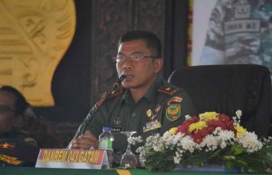 Kunjungi Kodim 0411/KM, Danrem 043/Gatam Tekankan Untuk Bekerja dan Melaksanakan Tugas Pokok Dengan Ikhlas