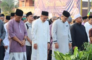 Mapolres Muba melaksanakan Sholat led Berjamaah dalam Peringatan Hari Raya Idul Adha 1444 H / 2023
