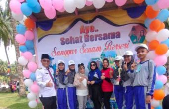 Siswa SMPN 8 Nadira Nopilia Simon Juara 1 Lomba Senam Berseri