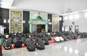 Jelang Hari Juang TNI AD Ke-78 Tahun 2023, Prajurit Dan PNS Korem 043/Gatam Gelar Do’a Bersama