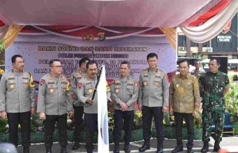 Bersama Forkopimda Provinsi Lampung, Kasrem 043/Gatam Hadiri Kegiatan Bakti Sosial dan Bakti Kesehatan Polri Presisi untuk Negeri