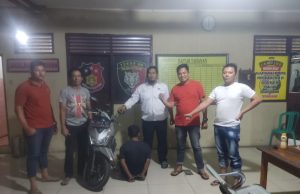 Rampas Motor Pelajar, Pelaku Pengangguran Ini Di Gelandang Ke Polsek Katibung