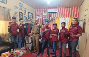 Silaturahmi Dengan Dinas Kominfo, SMSI Lamsel Berikan Input Positif Kepada Pemkab