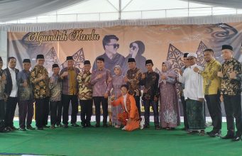 Tampil Duet Perdana, Apriyadi-Toha Hadiri Ngunduh Mantu Ketua Pujakesuma Muba