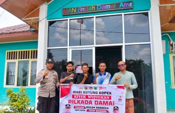 Polsek Sungai Keruh Bersama Masyarakat Ciptakan Pilkada Damai 2024