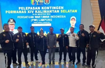 Ketua DPRD Lampung Hadiri Pelepasan Atlet Porwanas di Mahan Agung
