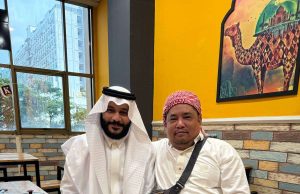 Imam Masjidil Haram Syaikh Abdurahman Al-Ausy bersama Muhammad Daud Owner MSI & BASU Berkunjung ke Kota Metro