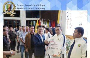 Ketua Komisi V DPRD Provinsi Lampung Hadiri Pemberian Penghargaan Atlet dan Pelatih PON XXI/2024