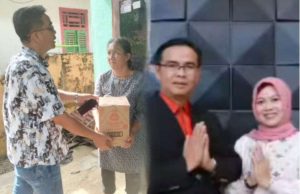 Menjelang Hari raya idul Fitri Waka ll DPRD kaur Mardianto, S.AP ,bagikan pakit sembako ke masyarakat kaur