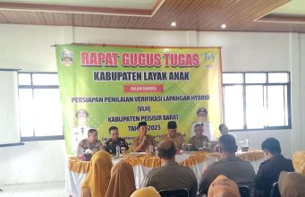 Dinas P3AKB Pesibar Gelar Rapat Gugus Tugas Kabupaten Layak Anak TA 2025