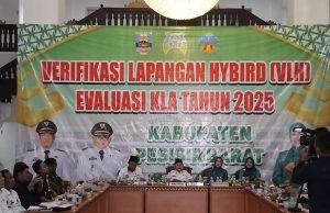 Pemkab Pesibar Gelar Verifikasi Lapangan Hybird Evaluasi Layak Anak 2025