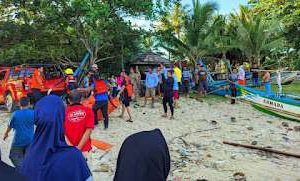 Korban Hanyut di Pantai Labuhan Jukung Ditemukan