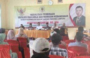 Anggota DPRD Mustika Bahrum Sosialisasikan Pancasila di Hadapan Warga Paguyuban Waylima