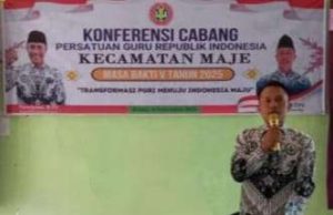Evan Rolian Deki ,S.Pd Terpilih Sebagai Ketua PGRI Cabang Kecamatan Maje