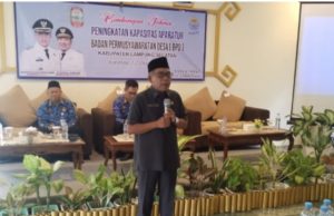 Anggota Komisi I DPRD Lamsel Dwi Riyanto Ingatkan: BPD Maksimal Tiga Fungsi Utama
