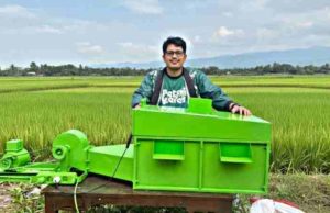 Ketua DPRD Lampung Giri Akbar, Sambut Inovasi Pengering Padi Portabel