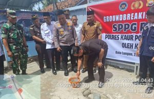 Menghadiri Peletakan Batu Pertama, Pembangunan Sentra Gizi Waka ll DPRD Kaur Dukung Penuh