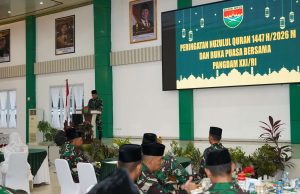 Danrem 043/Gatam Hadiri Peringatan Nuzulul Qur’an 1447 H/ 2026 M dan Buka Puasa Bersama Pangdam XXI/ RI