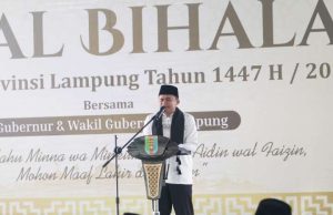 REKATKAN UKHUWAH: Momen Hangat Danrem 043/Gatam Bersama Gubernur Lampung di Halal Bihalal Idul Fitri 1447 H