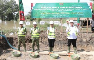 Danrem 043/Gatam Hadiri Ground Breaking Jembatan Garuda, Dorong Peningkatan Ekonomi Warga Lamtim