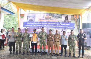 Danrem 043/Gatam Sambut Kunker Pangdam XXI/RI ke Unit Pengelola Irigasi (UPI) Way Rarem Lampung Utara