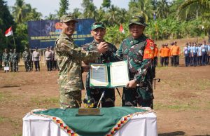 Buka TMMD ke-128 di Tanggamus, Danrem 043/Gatam Harapkan Kesejahteraan Warga Kalimiring Meningkat