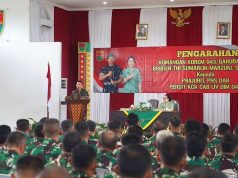 Danrem 043/Gatam Tekankan Jaga Kesehatan dan Hindari Pelanggaran Saat Kunjungi Kodim 0429/Lamtim