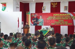 Danrem 043/Gatam Tekankan Jaga Kesehatan dan Hindari Pelanggaran Saat Kunjungi Kodim 0429/Lamtim