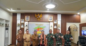 Pererat Sinergitas, Danrem 043/Gatam Silaturahmi ke Kantor Walikota Metro