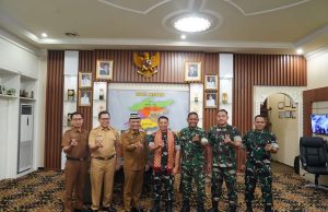 Pererat Sinergitas, Danrem 043/Gatam Silaturahmi ke Kantor Walikota Metro