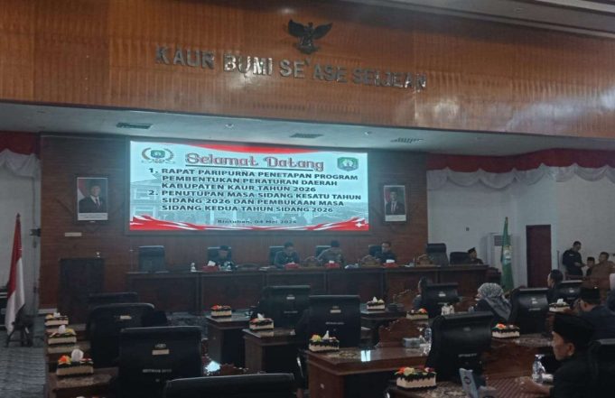 Rapat Paripurna Penetapan Program Pembentukan Peraturan Daerah Kabupaten Kaur Tahun 2026