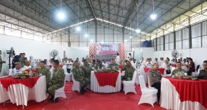 Danrem 043/Gatam Ikuti Launching 1.061 Koperasi Desa/Kelurahan Merah Putih Secara Virtual Bersama Presiden RI di Kota Metro