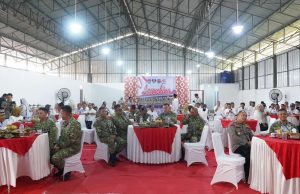 Danrem 043/Gatam Ikuti Launching 1.061 Koperasi Desa/Kelurahan Merah Putih Secara Virtual Bersama Presiden RI di Kota Metro