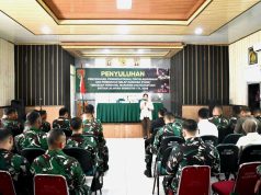 Jaga Disiplin-Cegah Pelanggaran, Prajurit dan PNS Korem 043/Gatam Ikuti Penyuluhan P4GN Kota Metro