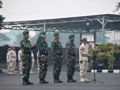Upacara Bulanan Kasilog Kasrem 043/Gatam Bacakan Amanat Pamgdam XXI/RI