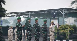 Upacara Bulanan Kasilog Kasrem 043/Gatam Bacakan Amanat Pamgdam XXI/RI