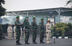 Upacara Bulanan Kasilog Kasrem 043/Gatam Bacakan Amanat Pamgdam XXI/RI