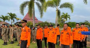 Sinergi Tanguh BPBD Kaur Ikut upacara Peringatan HUT Bhayangkara ke 80 Tahun