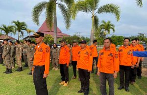 Sinergi Tanguh BPBD Kaur Ikut upacara Peringatan HUT Bhayangkara ke 80 Tahun