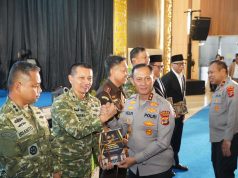 Sinergi TNI–Polri Makin Solid, Danrem 043/Gatam Hadiri Syukuran HUT Bhayangkara ke-80 Polda Lampung