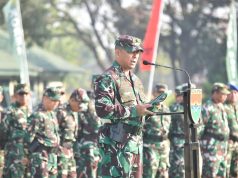 Danrem 043/Gatam Motivasi Kontingen Balakrem dan Yonif 143/TWEJ pada Pembukaan Lomba Binsat Kodam XXI/Radin Inten