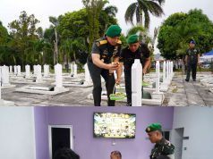 Danrem 043/Gatam Hadiri Ziarah Dan Bakti Kesehatan HUT Ke-1 Kodam XXI/Radin Inten