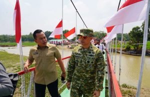 Danrem 043/Gatam Hadiri Launching 2.500 Jembatan Perintis Garuda dan 3.000 Titik Air Bersih