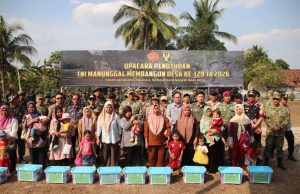 Danrem 043/Gatam Hadiri Penutupan TMMD ke-129 Kodim 0412/LU
