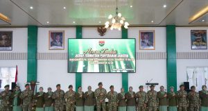 Danrem 043/Gatam Hadiri Sertijab Pejabat Kodam XXI/Radin Inten, Tegaskan Komitmen Sinergitas untuk Lampung