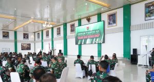 Kasrem 043/Gatam Hadiri Monitoring Tim Penyuluh Karhutla Kodam XXI/Radin Inten