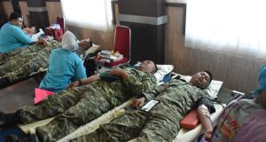 Setetes Darah, Sejuta Harapan, Korem 043/Gatam Gelar Donor Darah Sambut HUT Ke-79