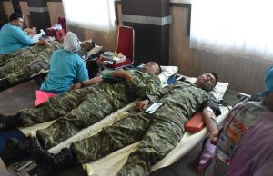 Setetes Darah, Sejuta Harapan, Korem 043/Gatam Gelar Donor Darah Sambut HUT Ke-79